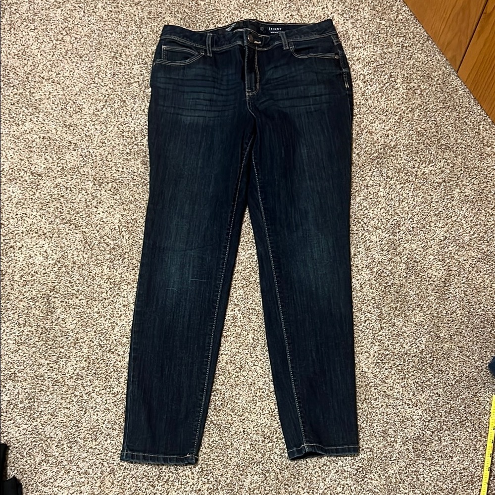 Simply Vera Vera Wang Dark Indigo Skinny Jeans